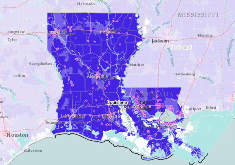 louisiana map